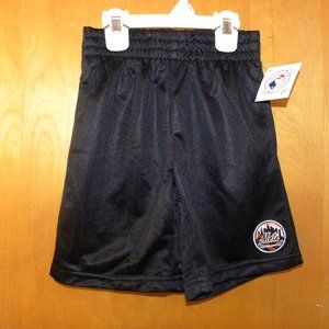 Mets Black Mesh Shorts Size 6
